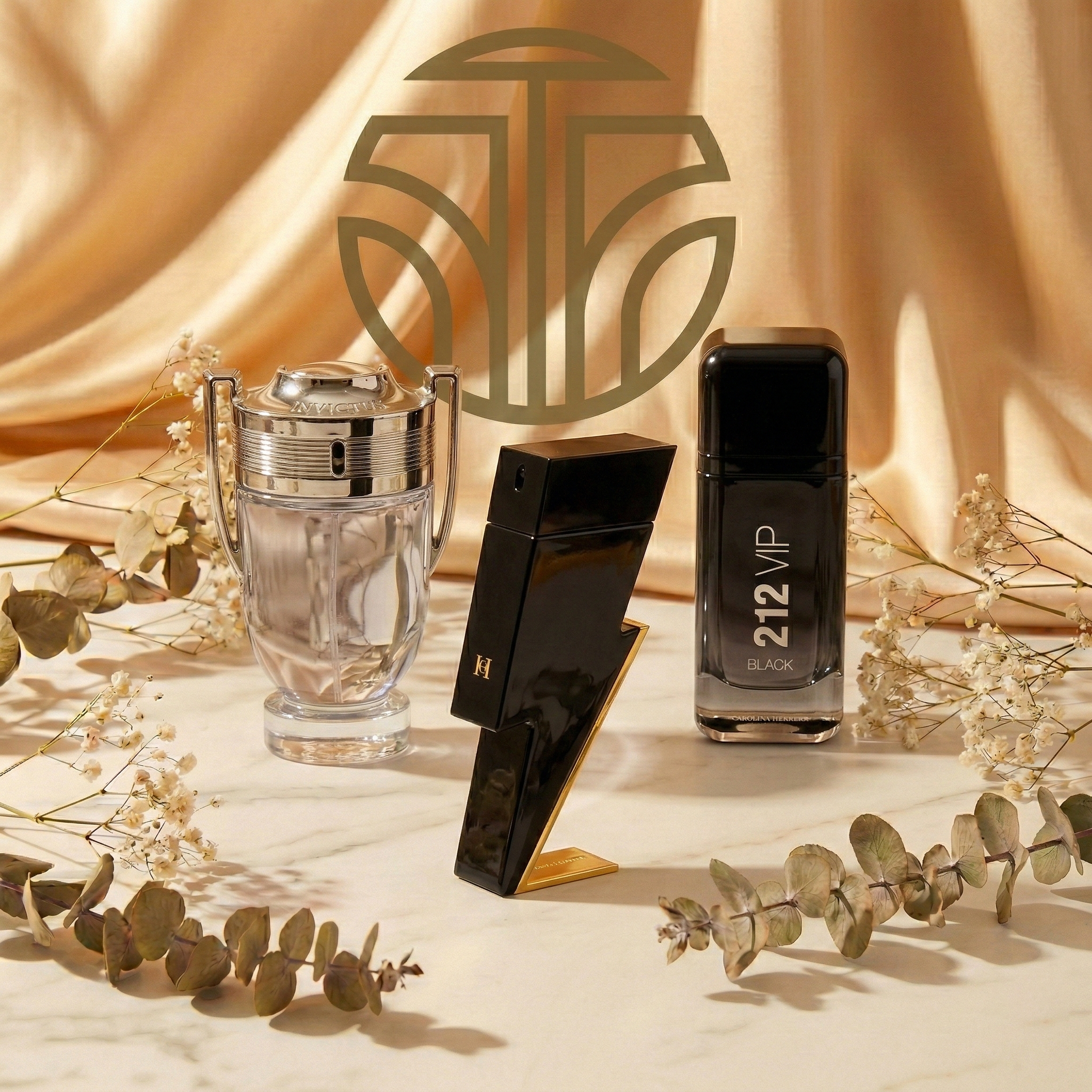 PACK DE 3 PERFUMES: BAD BOY, 212 VIP BLACK, PACO RABANNE INVICTUS 100 ML