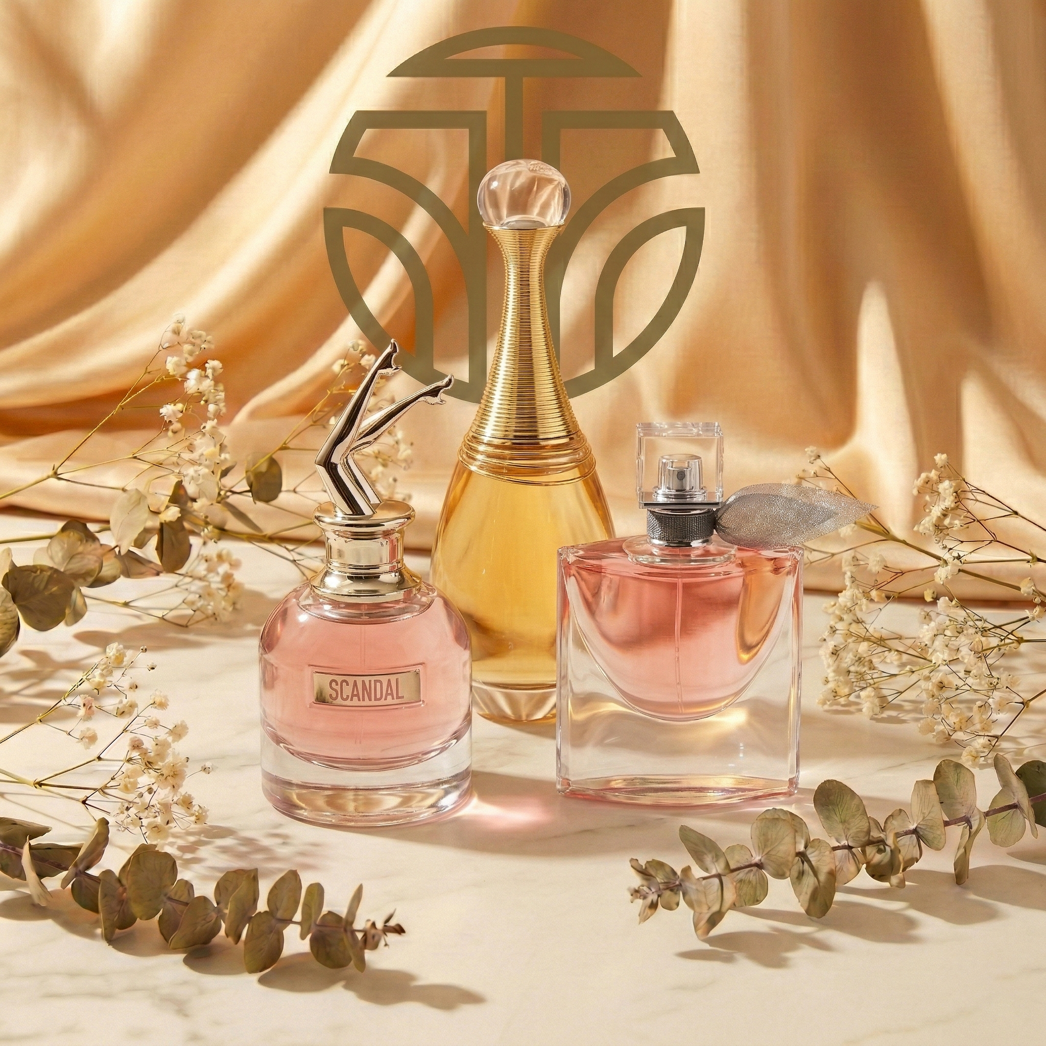 PACK 3 PARFUMES: SCANDAL, J'ADORE, LA VIE EST BELLE 100ML